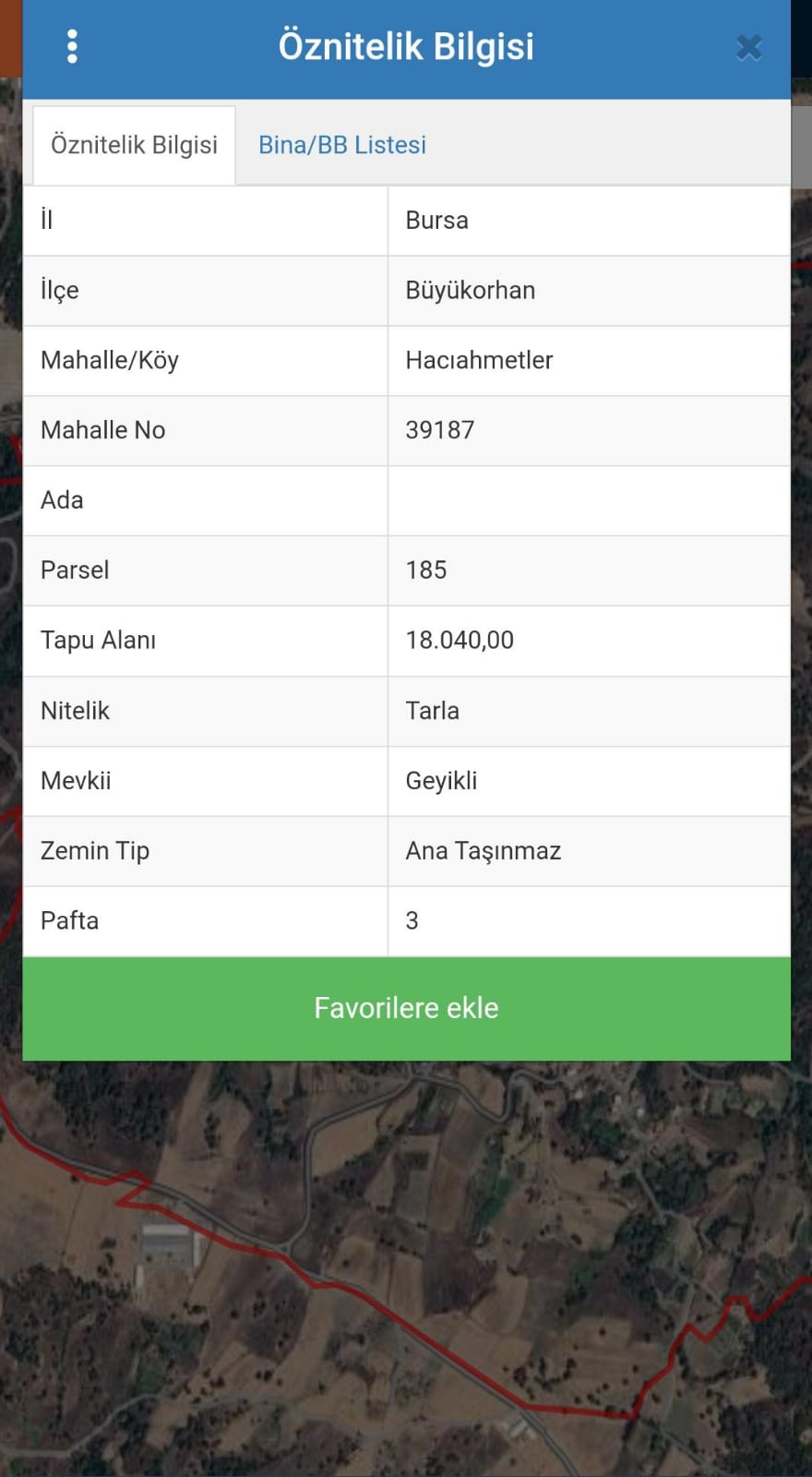 HACIAHMETLER MAHALLESİ KÖY GİRİŞİ KÖYE 250 mt MESAFEDE 18 DÖNÜM - BURSA BÜYÜKORHAN fotoğraf 2